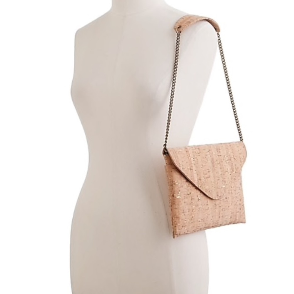 J.Crew Invitation Clutch in cork
